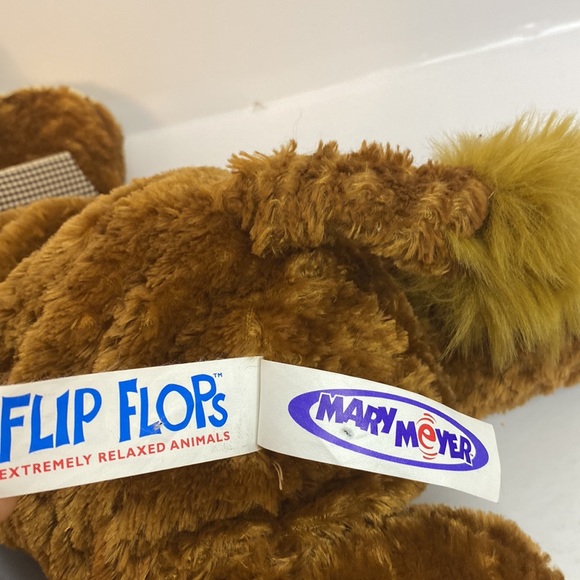 Mary Meyer Flip Flops Plush Texas Longhorn Bubba Bull Brown Floppy Stuffed Toy - Picture 8 of 9